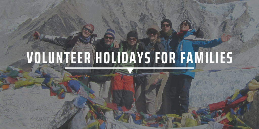 Volunteer holidays for families