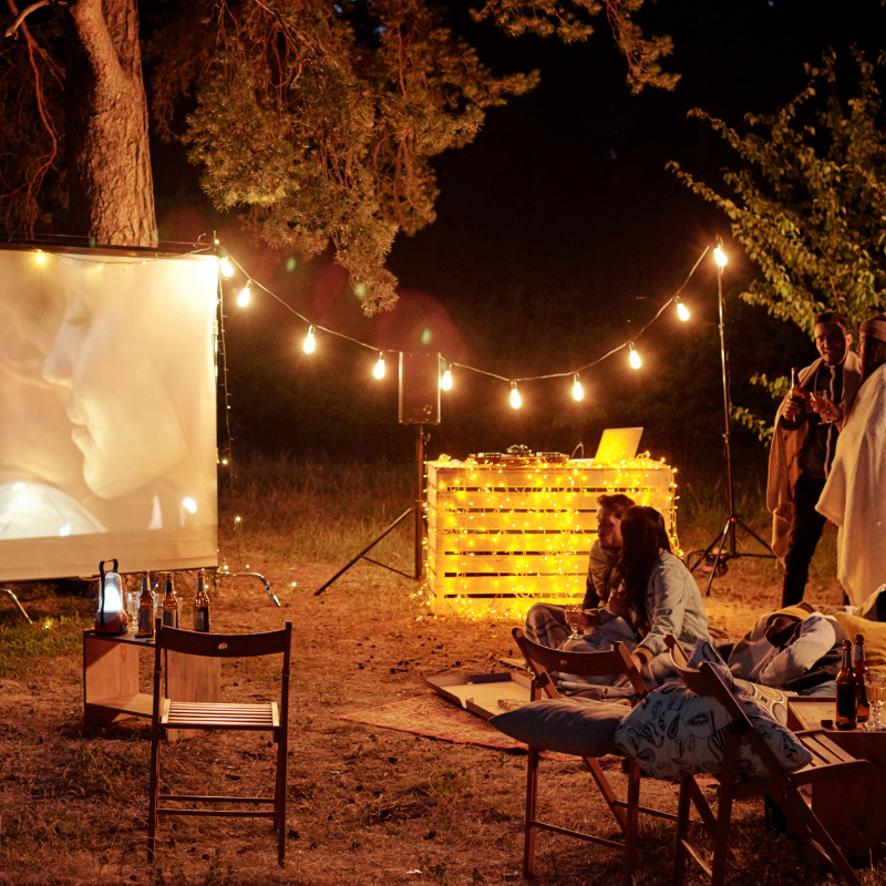 Watch a movie in a natural amphitheatre
